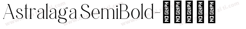 Astralaga SemiBold字体转换